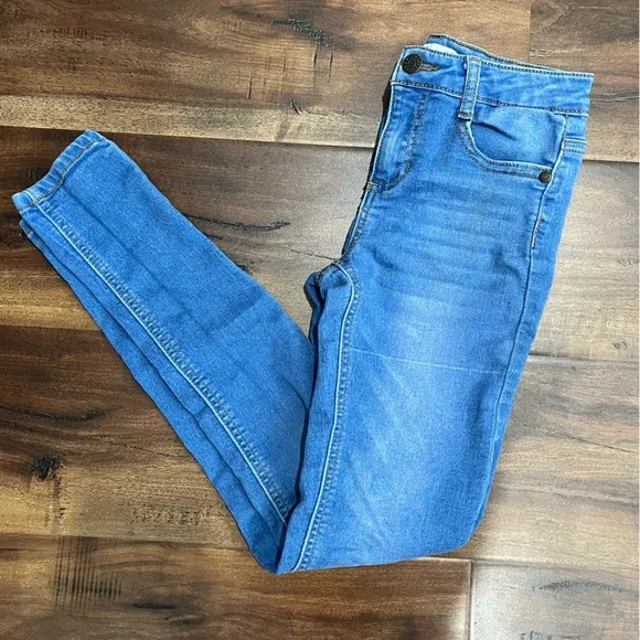 Epic Thread Stretchy Denim Blue Girl Skinny Jeans - Picture 5 of 11